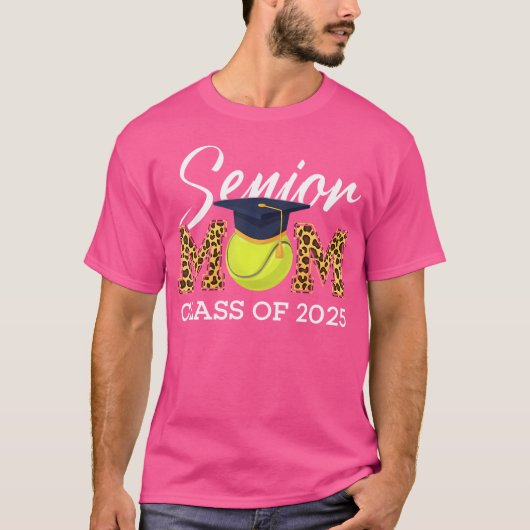 2025ヒョウ卒業の上級テニスマムクラス Tシャツ (正面)