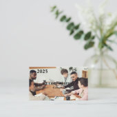 2025ビジネスポケットカレンダー 名刺 (スタンド正面)