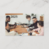 2025ビジネスポケットカレンダー 名刺 (正面)