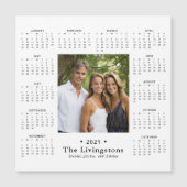 2025ファミリエレガントフォトカレンダー磁石/白 (正面)