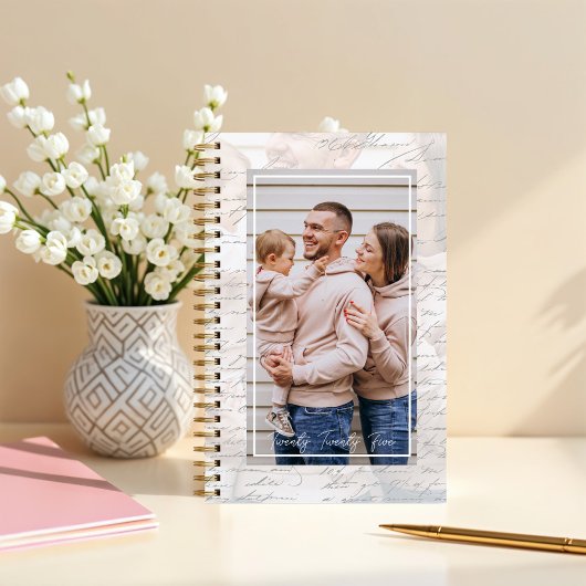 2025ファミリパーソナライズされたフォトメモリ プランナー手帳