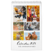 2025ファミリーカスタムフォトコラージカレンダー カレンダー (カバー)