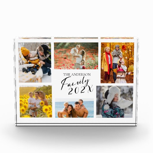 2025ファミリーカスタムフォトコラージュ フォトブロック (正面)