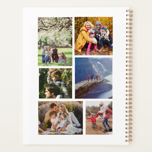 2025ファミリーカスタムフォトコラージュ プランナー手帳 (裏面)