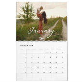 2025ファミリーカスタムフォトシック文字カレンダー カレンダー (1月 2026)