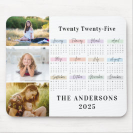2025ファミリーモダン4フォトコラージュカスタム マウスパッド