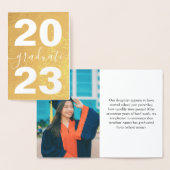 2025フォイル卒業発表(写真あり) 箔カード (ディスプレー)