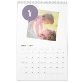 2025フォトコラージュ家族シンプルの家族は自分で作成 カレンダー (3月 2027)