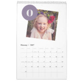 2025フォトコラージュ家族シンプルの家族は自分で作成 カレンダー (2月 2027)