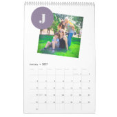 2025フォトコラージュ家族シンプルの家族は自分で作成 カレンダー (1月 2027)