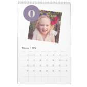 2025フォトコラージュ家族シンプルの家族は自分で作成 カレンダー (2月 2026)