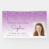 2025フォトパープルグリッタードリップ卒業 横断幕 (横)