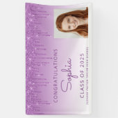 2025フォトパープルグリッタードリップ卒業 横断幕 (縦)