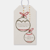 2025フォトファミリークリスマスカードありがとう好意 ギフトタグ (裏面)