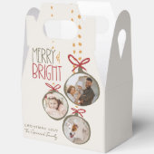 2025フォトファミリークリスマスカードありがとう好意 フェイバーボックス (見開き)