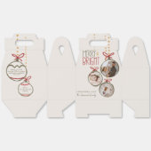 2025フォトファミリークリスマスカードありがとう好意 フェイバーボックス (見開き)