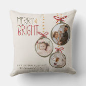 2025フォトファミリークリスマスカードクリスマスパーティー クッション (裏面)
