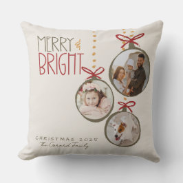 2025フォトファミリークリスマスカードクリスマスパーティー クッション