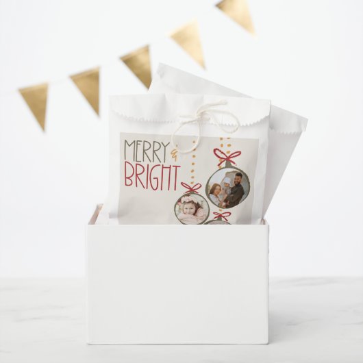 2025フォトファミリークリスマスクリスマスパーティーカード フェイバーバッグ (パーティー)
