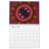 2025フラクタル・アートサイケデリック抽象芸術 カレンダー (2月 2026)