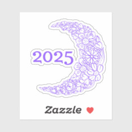 2025フローラムーンビニールシール – Laptoに最適 シール