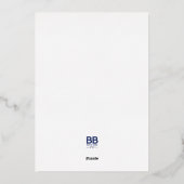 2025ブラック金ゴールドカクテル&キャップ卒業パーティー 箔招待状 (裏面)