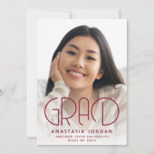 2025ブルゴーニュ金ゴールド卒業パーティー 招待状 (正面)