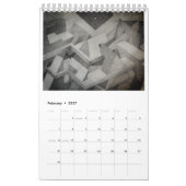 2025ブロックカレンダー カレンダー (2月 2027)