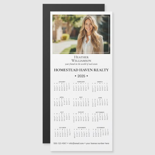 2025プロフェッショナル事業の磁気フォトカレンダー (正面/裏面)