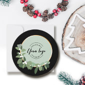 2025ホリデーグリーン企業のリースカスタムロゴ シーズンカード