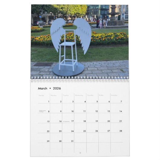 2025ポルトガル暦ポルトガルへの旅行を計画する カレンダー (3月 2026)