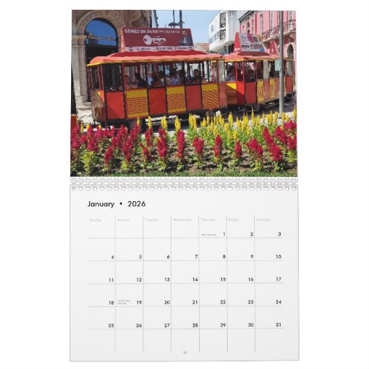 2025ポルトガル暦ポルトガルへの旅行を計画する カレンダー (1月 2026)