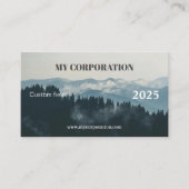 2025マウンテンランドスケープポケットカレンダー 名刺 (正面)