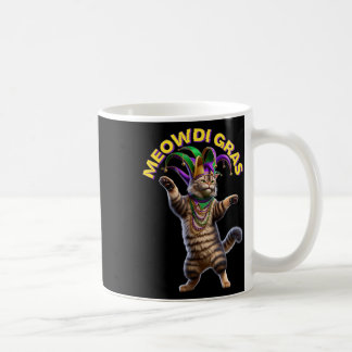 2025マッチングメンおもしろいズ女性Meowdi Gras Cat Ma コーヒーマグカップ