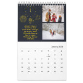 2025ミニマモダンリストカスタムの家族の写真と文字 カレンダー (1月 2026)