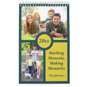 2025ミニマモダンリストカスタムの家族の写真と文字 カレンダー (カバー)