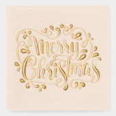 2025メリークリスマスクリスマス 箔ナプキン (正面)