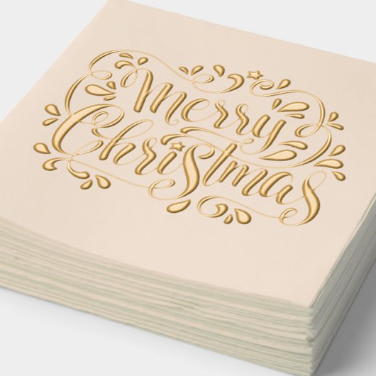 2025メリークリスマスクリスマス 箔ナプキン (詳細)