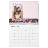 2025モダンカスタム家族の写真自分で作成 カレンダー (2月 2026)