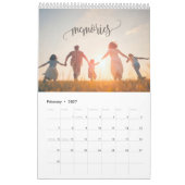 2025モダンカスタム年の写真ご自身の家族Caを作成 カレンダー (2月 2027)