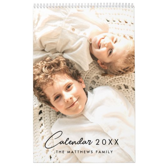 2025モダンカスタム年の写真自分の家族を作る カレンダー (カバー)