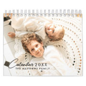 2025モダンカスタム年の写真自分の家族を作る カレンダー (カバー)