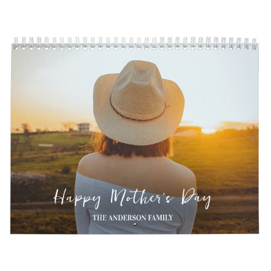 2025モダンカスタム年の写真自分の家族を作る カレンダー (カバー)