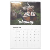 2025モダンカスタム年ファミリーカレンダー カレンダー (2月 2026)