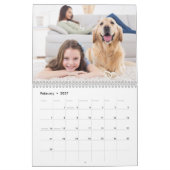 2025モダンシンプルパーソナライズされた カレンダー (2月 2027)