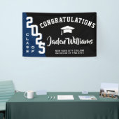 2025モダン年のブラックブルー卒業クラスパーティー 横断幕 (トレードショー)