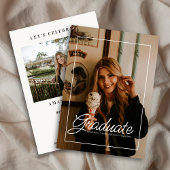 2025モダン年の写真雑誌カバー卒業 招待状