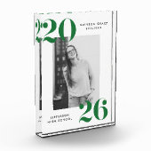 2025モダン年はっきりした卒業のグリーンクラス フォトブロック (左)