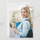 2025モダン年シンプル卒業パーティーのクラス 招待状 (裏面)