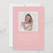2025モダン年ピンクグラード2写真卒業 案内状 (裏面)